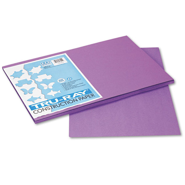 Pacon® Tru-Ray Construction Paper, 76 lb Text Weight, 12 x 18, Violet, 50/Pack (PAC103041) Pack of 50