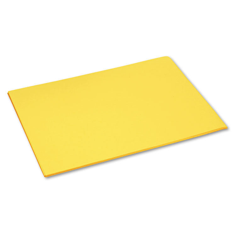 Pacon® Tru-Ray Construction Paper, 76 lb Text Weight, 18 x 24, Yellow, 50/Pack (PAC103068) Pack of 50