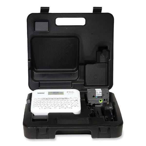 Brother P-Touch® P-Touch PT-D410 Advanced Connected Label Maker with Storage Case, 20 mm/s, 6 x 14.2 x 13.3 (BRTPTD410VP)
