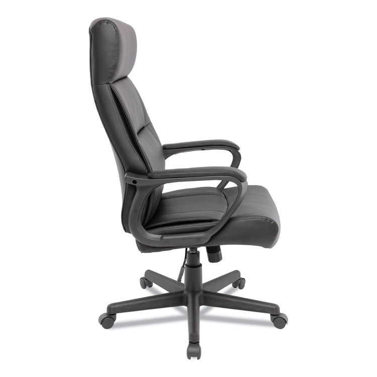 Alera® Alera Oxnam Series High-Back Task Chair, Supports Up to 275 lbs, 17.56" to 21.38" Seat Height, Black Seat/Back, Black Base (ALEON41B19)