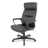 Alera® Alera Oxnam Series High-Back Task Chair, Supports Up to 275 lbs, 17.56" to 21.38" Seat Height, Black Seat/Back, Black Base (ALEON41B19)