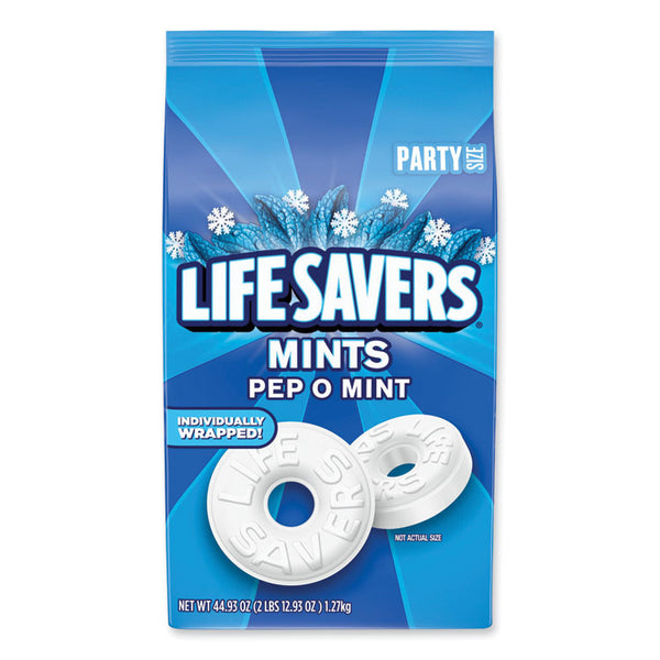 LifeSavers® Hard Candy Mints, Pep-O-Mint, 44.93 oz Bag (LFS27625) Each