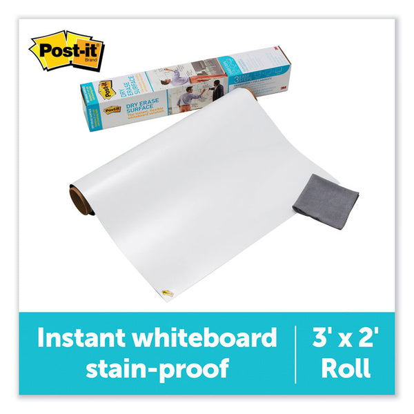 Post-it® Dry Erase Surface with Adhesive Backing, 36 x 24, White Surface (MMMDEF3X2) Each