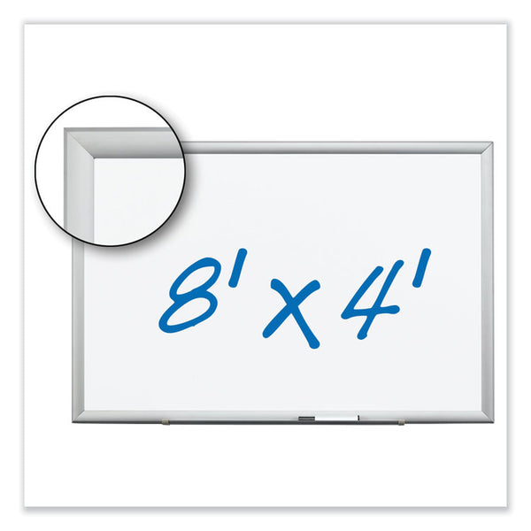 3M™ Porcelain Dry Erase Boards, 96 x 48, White Surface, Aluminum Frame (MMMDEP9648A)