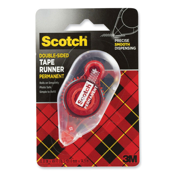 Scotch® Tape Runner, 0.31" x 49 ft, Dries Clear (MMM6055)