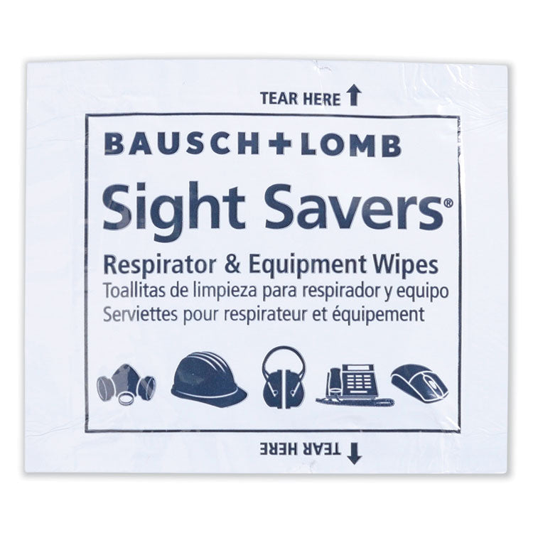 Bausch & Lomb Antibacterial Office Equipment Wet Wipes, Cloth, 5 x 8, Unscented, White, 100/Box (BAL8595) Box of 100