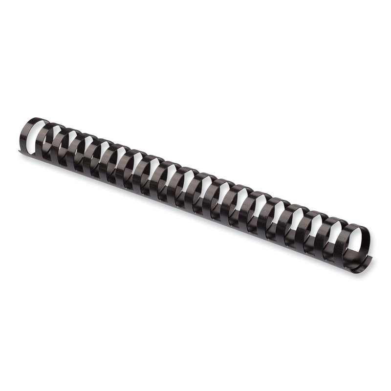 Fellowes Plastic Comb Bindings, 3/4" Diameter, 150 Sheet Capacity, Black, 25/Pack (FEL52509) Pack of 25