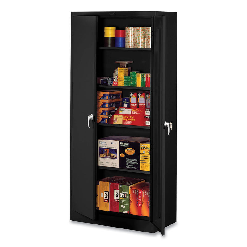 Tennsco Deluxe Storage Cabinet, 36w x 18d x 78h, Black (TNN7818BK)