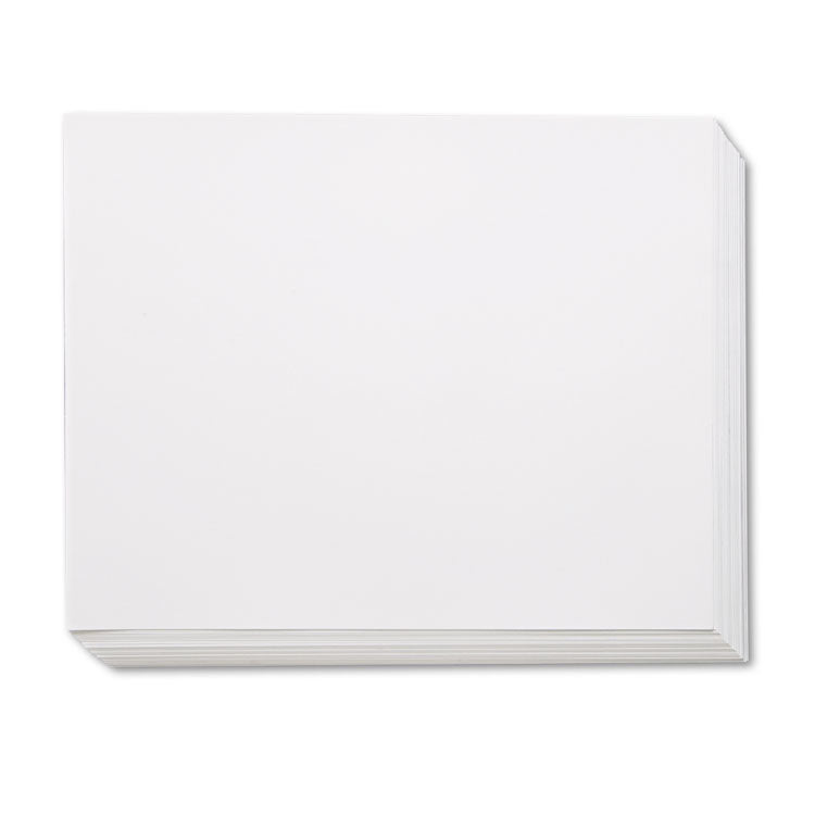 Pacon® Four-Ply Railroad Board, 22 x 28, White, 100/Carton (PAC104225)