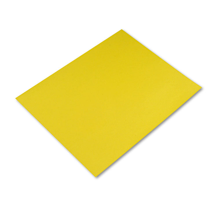 Pacon® Four-Ply Railroad Board, 22 x 28, Lemon Yellow, 25/Carton (PAC54721)