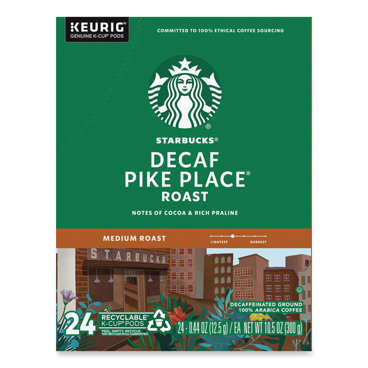 Starbucks® Pike Place Decaf Coffee K-Cups, 96/Carton (SBK011111161CT)