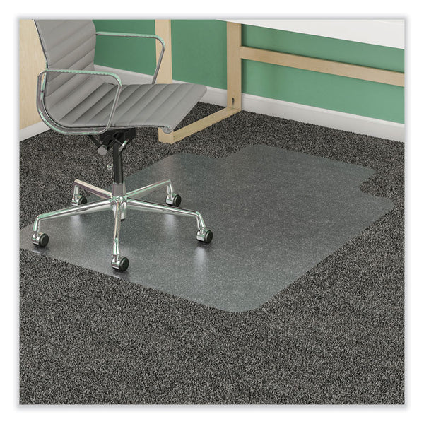 deflecto® SuperMat Frequent Use Chair Mat for Medium Pile Carpet, 46 x 60, Wide Lipped, Clear (DEFCM14432F)