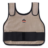 ergodyne® Chill-Its 6235 Standard Phase Change Cooling Vest, Cotton, Small/Medium, Khaki, Ships in 1-3 Business Days (EGO12002) Each