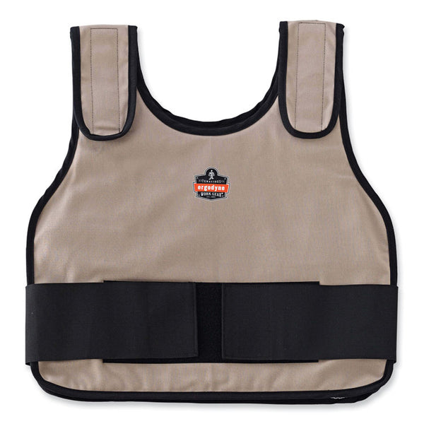 ergodyne® Chill-Its 6235 Standard Phase Change Cooling Vest, Cotton, Large/X-Large, Khaki, Ships in 1-3 Business Days (EGO12004) Each