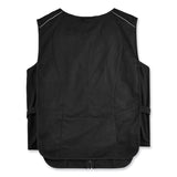 ergodyne® Chill-Its 6255 Lightweight Phase Change Cooling Vest, Cotton/Polyester, Large/X-Large, Black, Ships in 1-3 Business Days (EGO12125) Each