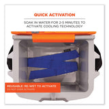 ergodyne® Chill-Its 6700 Cooling Bandana Polymer Tie Headband, One Size Fits Most, Solid Blue, Ships in 1-3 Business Days (EGO12307) Each