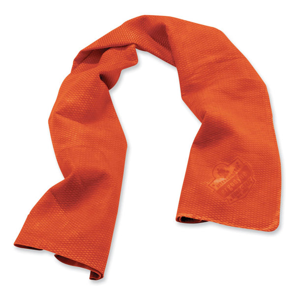 ergodyne® Chill-Its 6602 Evaporative PVA Cooling Towel, 29.5 x 13, One Size Fits Most, PVA, Orange, Ships in 1-3 Business Days (EGO12441) Each