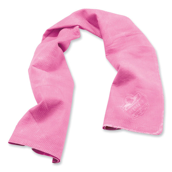 ergodyne® Chill-Its 6602 Evaporative PVA Cooling Towel, 29.5 x 13, One Size Fits Most, PVA, Pink, Ships in 1-3 Business Days (EGO12442) Each