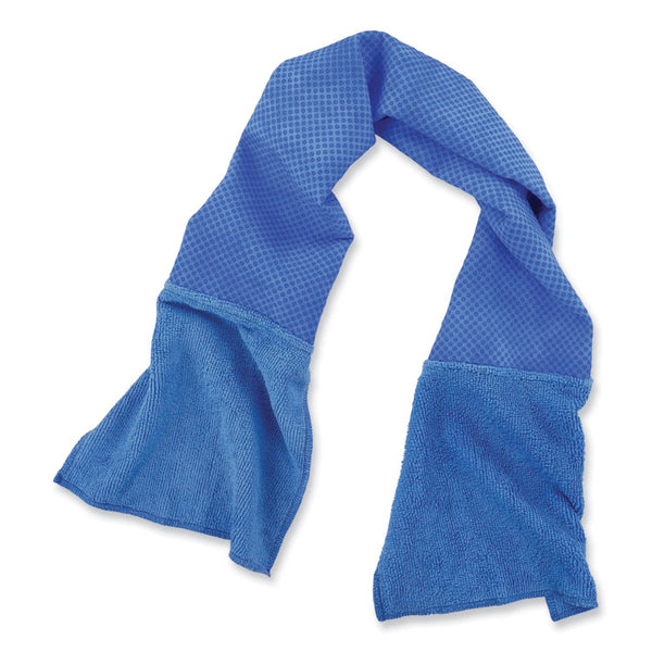 ergodyne® Chill-Its 6604 Multipurpose Cleaning Cooling Towel, 35x8, One Size Fit Most, Microfiber/PVA, Blue, Ships in 1-3 Business Days (EGO12490) Each