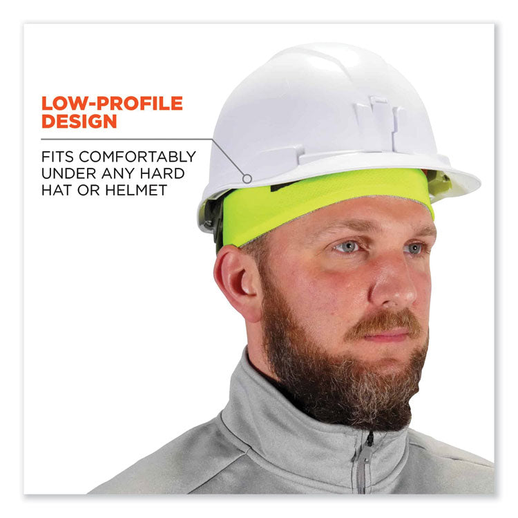 ergodyne® Chill-Its 6630 High-Performance Terry Cloth Skull Cap, Polyester, One Size Fits Most, Lime, Ships in 1-3 Business Days (EGO12505) Each