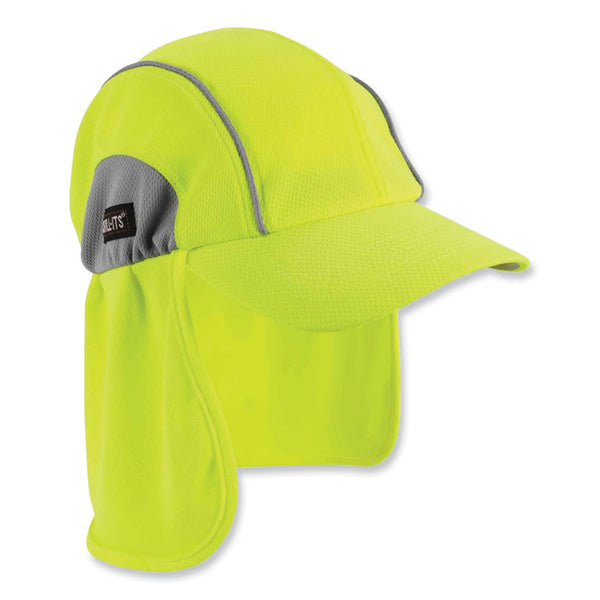ergodyne® Chill-Its 6650 High-Performance Hat Plus Neck Shade, Polyester, One Size Fits Most, Lime, Ships in 1-3 Business Days (EGO12520) Each