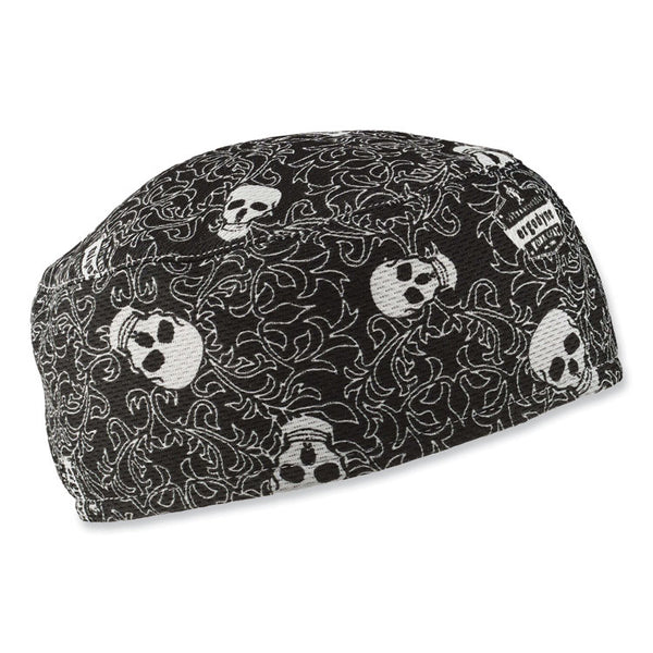 ergodyne® Chill-Its 6630 High-Performance Terry Cloth Skull Cap, Polyester, One Size Fits Most, Skulls, Ships in 1-3 Business Days (EGO12529) Each