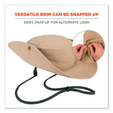 ergodyne® Chill-Its 8936 Lightweight Mesh Paneling Ranger Hat, Small/Medium, Khaki, Ships in 1-3 Business Days (EGO12598) Each