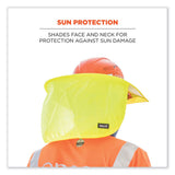 ergodyne® Chill-Its 6660 Hard Hat Brim + Neck Shade, 19.5 x 9.75, Lime, Ships in 1-3 Business Days (EGO12640) Each