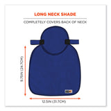 ergodyne® Chill-Its 6717FR FR Cooling Hard Hat Pad and Neck Shade, 12.5 x 9.75, Blue, Ships in 1-3 Business Days (EGO12657) Each
