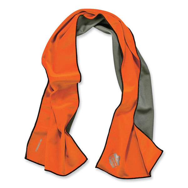ergodyne® Chill-Its 6602MF Evaporative Microfiber Cooling Towel, 40.9 x 9.8, One Size, Microfiber, Orange, Ships in 1-3 Business Days (EGO12661) Each