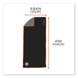ergodyne® Chill-Its 6602MF Evaporative Microfiber Cooling Towel, 40.9 x 9.8, One Size, Microfiber, Black, Ships in 1-3 Business Days (EGO12668) Each