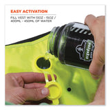 ergodyne® Chill-Its 6685 Premium Dry Evaporative Cooling Vest with Zipper, Nylon, X-Large, Lime, Ships in 1-3 Business Days (EGO12675) Each