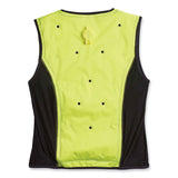 ergodyne® Chill-Its 6685 Premium Dry Evaporative Cooling Vest with Zipper, Nylon, 3X-Large, Lime, Ships in 1-3 Business Days (EGO12677) Each