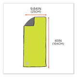 ergodyne® Chill-Its 6602MF Evaporative Microfiber Cooling Towel, 40.9 x 9.8, One Size, Microfiber, Lime, Ships in 1-3 Business Days (EGO12669) Each