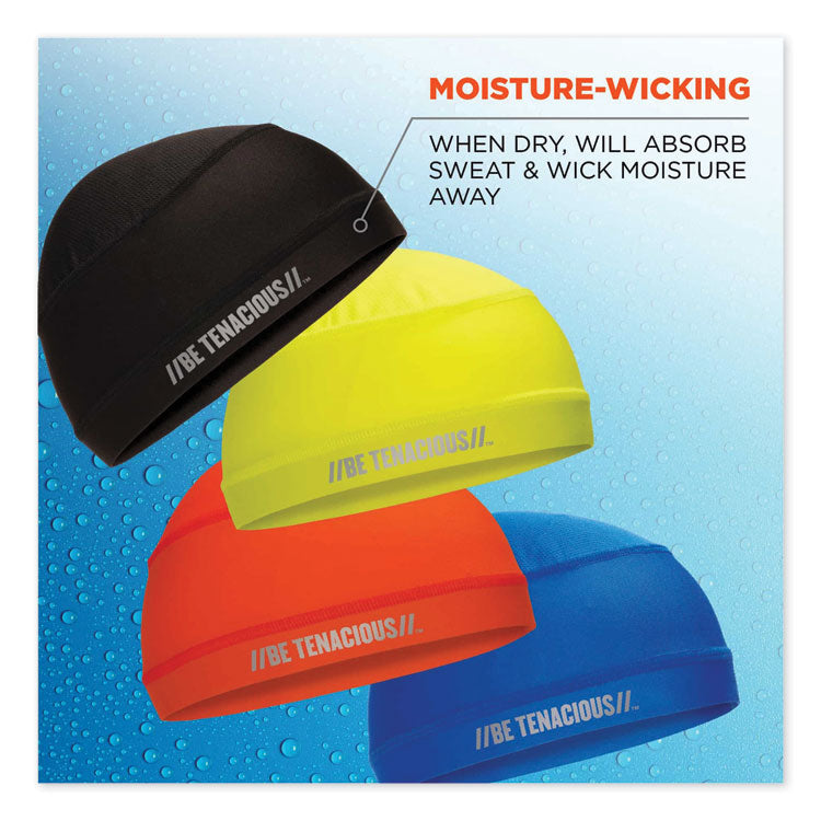 ergodyne® Chill-Its 6632 Performance Knit Cooling Skull Cap, Polyester/Spandex, One Size Fits Most, Lime, Ships in 1-3 Business Days (EGO12687) Each