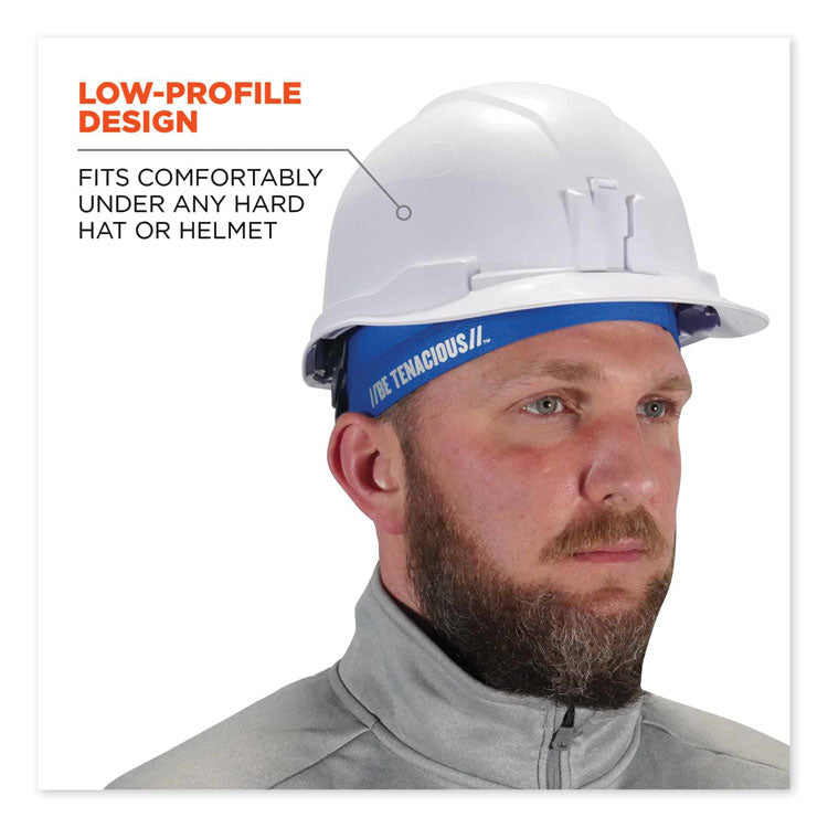 ergodyne® Chill-Its 6632 Performance Knit Cooling Skull Cap, Polyester/Spandex, One Size Fits Most, Blue, Ships in 1-3 Business Days (EGO12689) Each