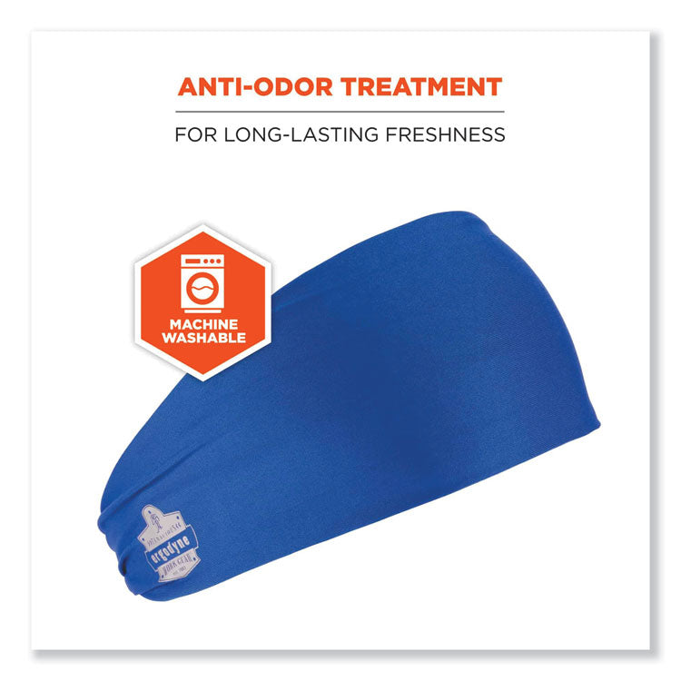 ergodyne® Chill-Its 6634 Performance Knit Cooling Headband, Polyester/Spandex, One Size Fits Most, Blue, Ships in 1-3 Business Days (EGO12701) Each