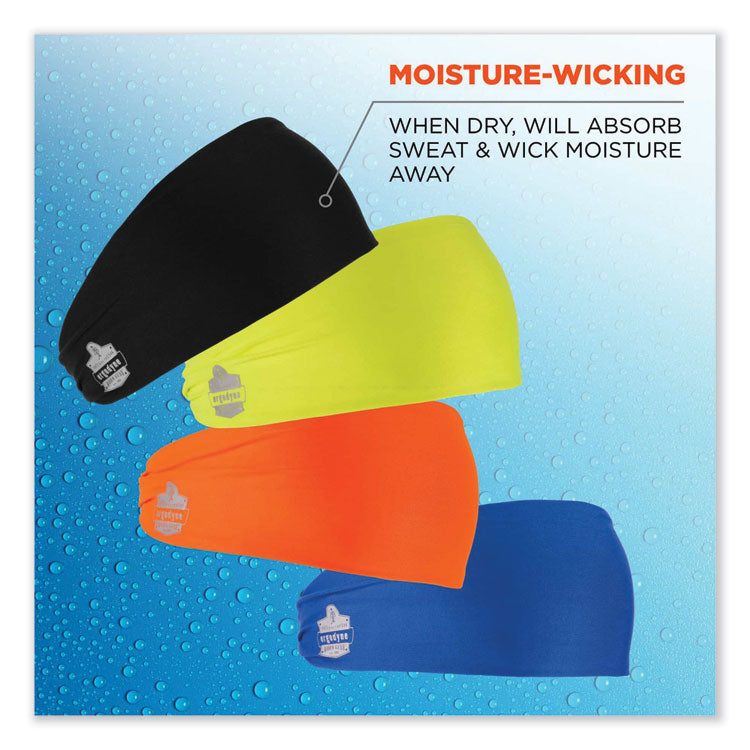 ergodyne® Chill-Its 6634 Performance Knit Cooling Headband, Polyester/Spandex, One Size Fits Most, Orange, Ships in 1-3 Business Days (EGO12704) Each