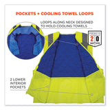ergodyne® Chill-Its 6668 Class 2 Hi-Vis Safety Cooling Vest, Polymer, Small, Lime, Ships in 1-3 Business Days (EGO12712) Each