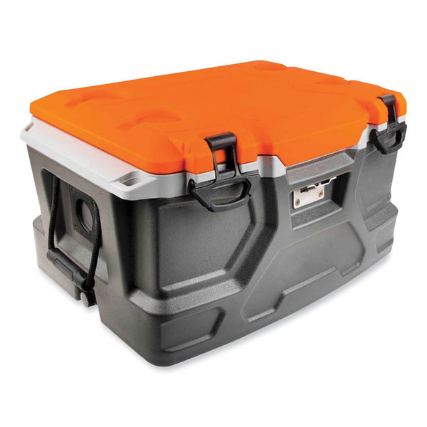ergodyne® Chill-Its 5171 48-Quart Industrial Hard Sided Cooler, Orange/Gray, Ships in 1-3 Business Days (EGO13171)