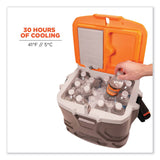 ergodyne® Chill-Its 5170 17-Quart Industrial Hard Sided Cooler, Orange/Gray, 30/Pallet, Ships in 1-3 Business Days (EGO13172)