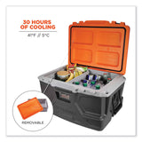 ergodyne® Chill-Its 5171 48-Quart Industrial Hard Sided Cooler, Orange/Gray, 20/Pallet, Ships in 1-3 Business Days (EGO13173)