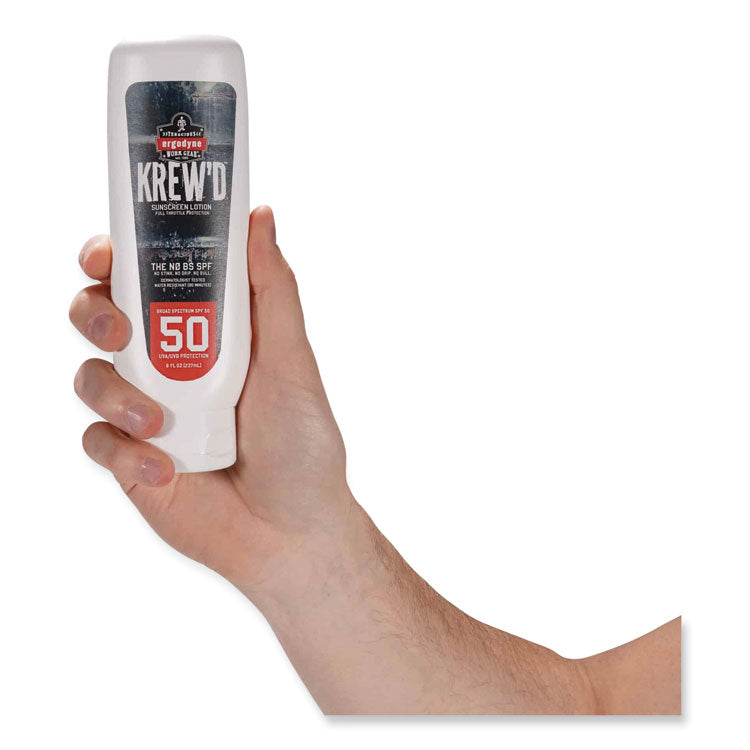 ergodyne® Krewd 6351 SPF 50 Sunscreen Lotion, 8 oz Bottle, Ships in 1-3 Business Days (EGO16631) Each