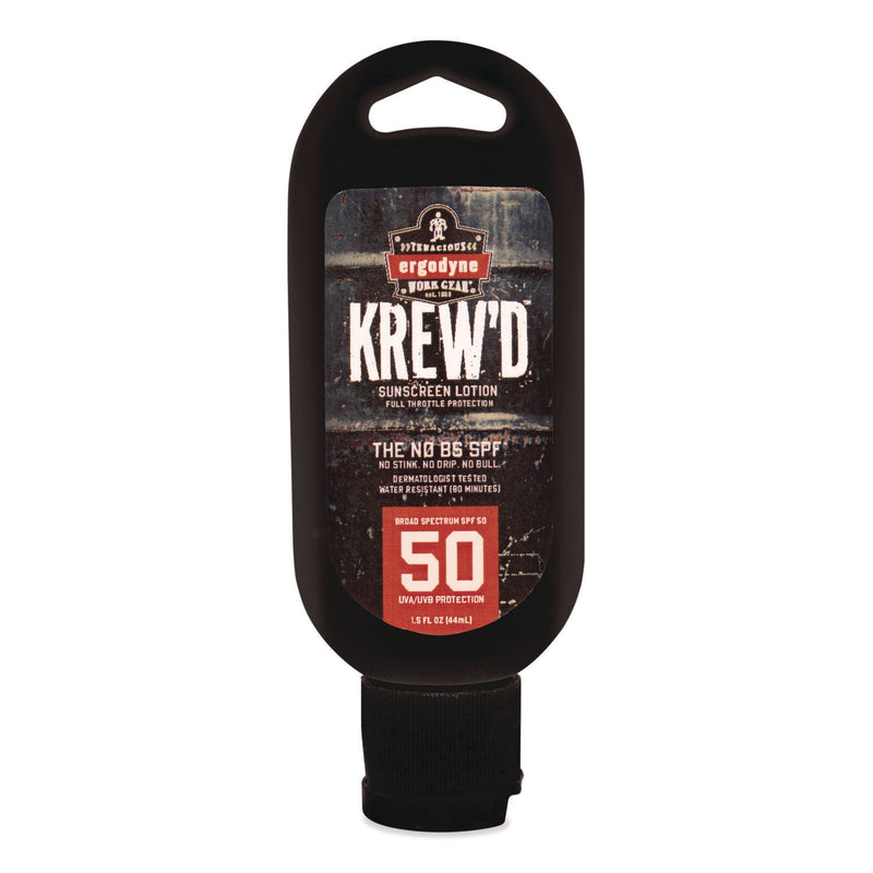 Krewd 6352 SPF 50 Sunscreen Lotion, 1.5 oz Bottle, Includes 12 Bottles (EGO16632) Each