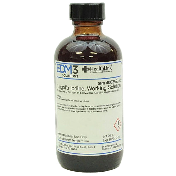 EDM 3 LLC Lugol's Iodine Stain 4 oz. (444346_EA) 1/EA
