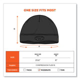 ergodyne® N-Ferno 6804 Skull Cap Winter Hat with LED Lights, One Size Fits Mosts, Black, Ships in 1-3 Business Days (EGO16803) Each