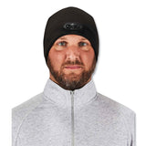 ergodyne® N-Ferno 6804 Skull Cap Winter Hat with LED Lights, One Size Fits Mosts, Black, Ships in 1-3 Business Days (EGO16803) Each