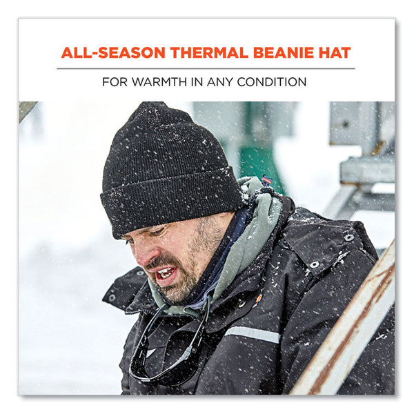 ergodyne® N-Ferno 6806 Cuffed Rib Knit Winter Hat, One Size Fits Most, Lime, Ships in 1-3 Business Days (EGO16806) Each