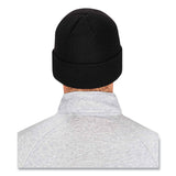 ergodyne® N-Ferno 6806 Cuffed Rib Knit Winter Hat, One Size Fits Most, Black, Ships in 1-3 Business Days (EGO16808) Each