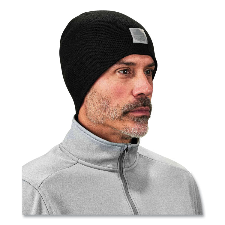 ergodyne® N-Ferno 6812 Rib Knit Beanie, One Size Fits Most, Black, Ships in 1-3 Business Days (EGO16812) Each